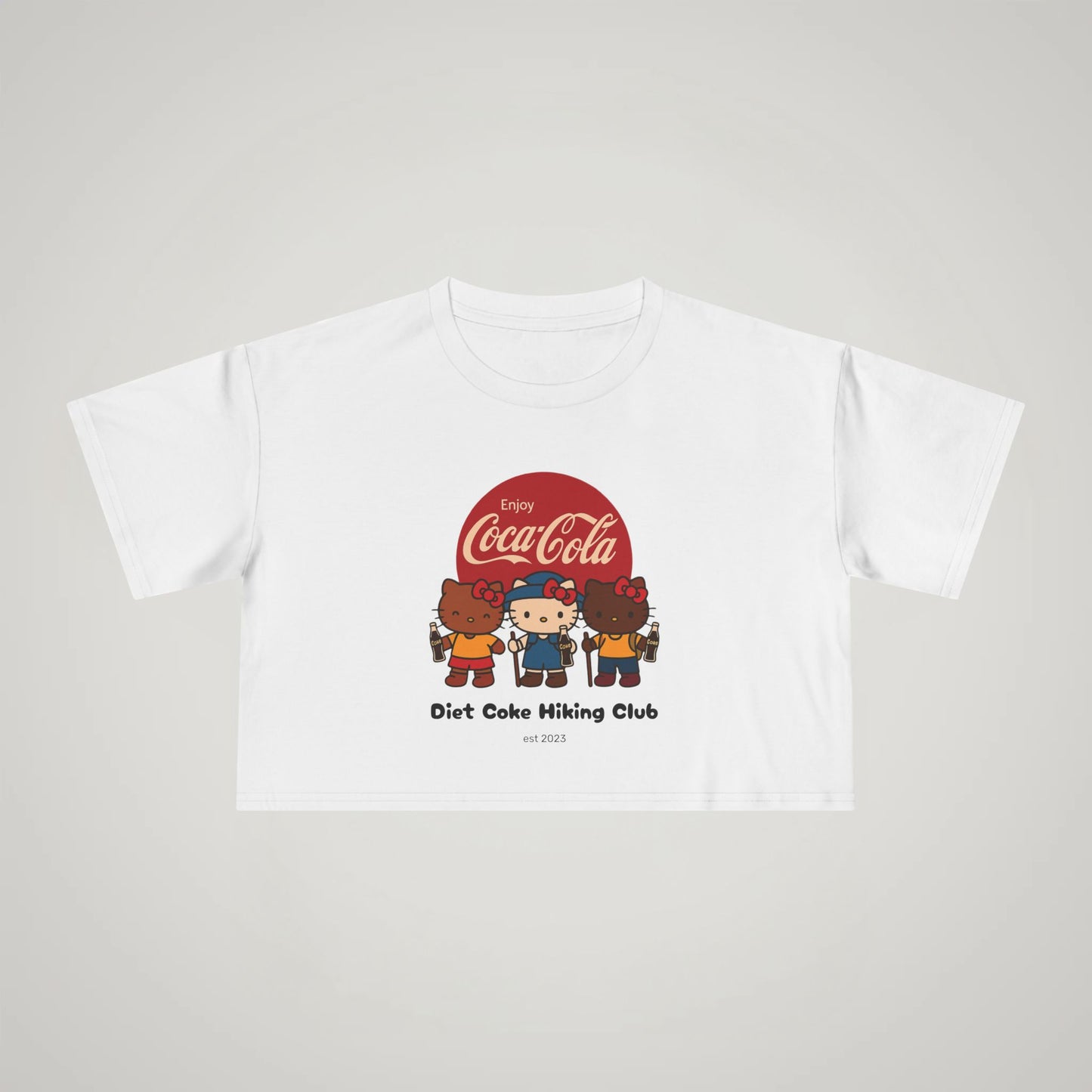 Crop Tee — Diet Coke Hiking Club Graphic