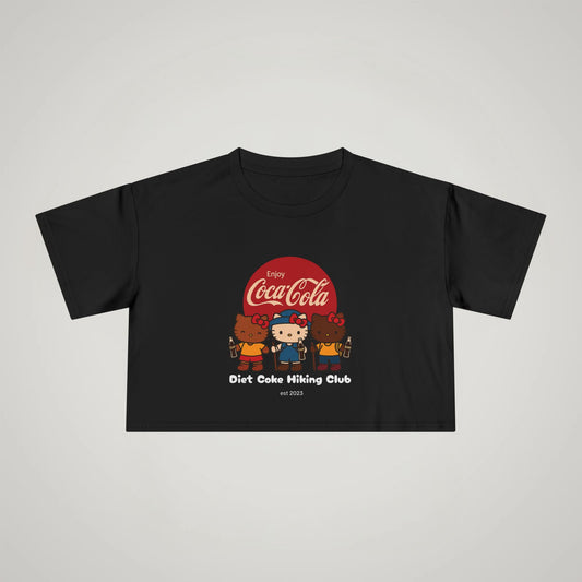 Crop Tee — Diet Coke Hiking Club Graphic